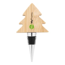 Kerst wijnstopper | Bamboe | Decoratie