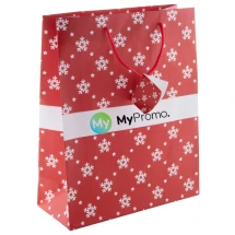 Große Weihnachtsgeschenktasche | Laminierter Karton
