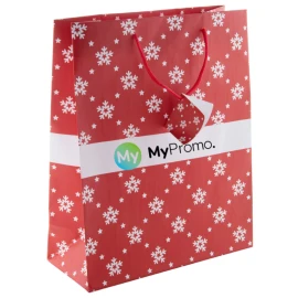Grande borsa regalo di Natale | Carta laminata