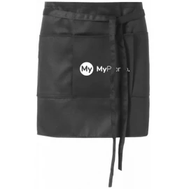 Short apron | Polyester and cotton | 3 pockets and a locking strap