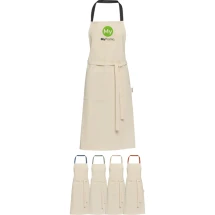 Schürze | Recycelte Baumwolle 210 g/m² | Mit Nackenschlaufe & 2 Taschen | Nachhaltig