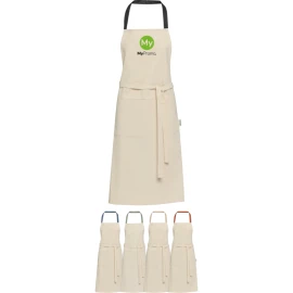 Apron | Recycled cotton 210 g/m² | With neck loop & 2 pockets | Sustainable