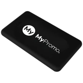 Solar power bank | Rubber & rPET | With light-up logo