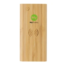 Powerbank | Bamboe | 8000 mAh | Draadloos