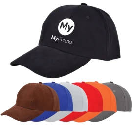 Cap | Brushed cotton | 6 panels | Adjustable copper-colored buckle