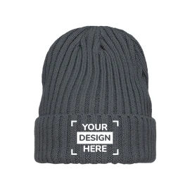 Knitted beanie | Acrylic | Head size: 58cm | Embroidery