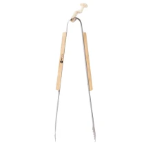 Grillzange | Edelstahl | Eschenholzgriff