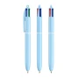 BIC 4 Colours Pastel ballpoint pen | Plastic | 4 pens in 1 | Made in France