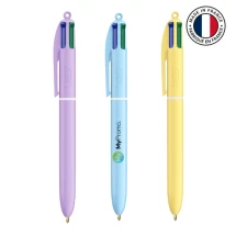 BIC 4 Kleuren Pastel balpen | Plastic | 4 pennen in 1 | Gemaakt in Frankrijk