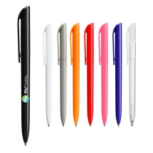 BIC Super Clip balpen | Plastic | Blauwe/zwarte inkt | Gemaakt in Europa | Full colour bedrukking