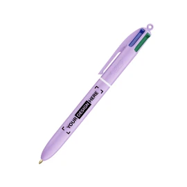 BIC 4 Kleuren Pastel balpen | Plastic | 4 pennen in 1 | Gemaakt in Frankrijk