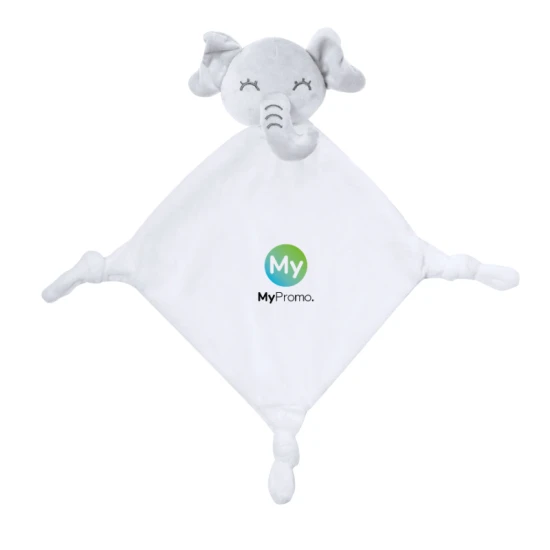 Knuffel | Polyester | In de vorm van een olifant | Stimuleert de tastzin van de baby | Wit