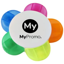 5-colour highlighter | ABS Plastic | Flower-shaped