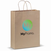 Papiertüte | Kraftpapier 100g/m² | 41x32x12cm | FSC-zertifiziert | Hergestellt in Europa