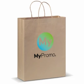 Papieren tas | Kraftpapier 100g/m² | 41x32x12cm | FSC-gecertificeerd | Gemaakt in Europa