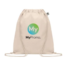 Sacca con cordoncino | Cotone organico 140 g/m² | 37x41 cm | Max 2,5 kg | Sostenibile