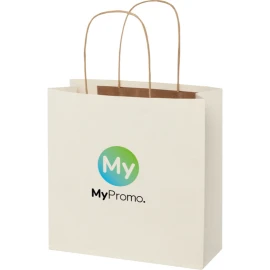 Paper bag | Agricultural waste 150 g/m² | 24x9x24cm | Twisted handles | Made in EU
