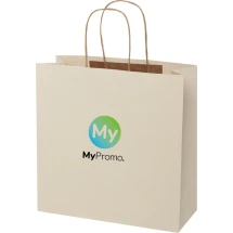 Papiertüte | Agrarabfälle 150 g/m² | 31x31cm | Gedrehte Henkel | Hergestellt in der EU