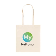 Draagtas | 100% katoen | Natuurlijke kleur | 70cm lange handvatten