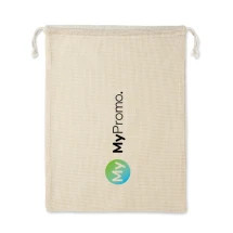 Voedselzak | Katoen 140 g/m² & mesh katoen | 30x40cm | Sluiting met trekkoord