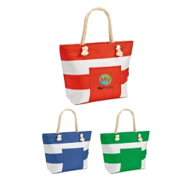 Cooler beach bag | rPET & recycled cotton | 15L | Stylish & sustainable