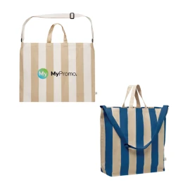Sac de plage | Coton recyclé 280g/m² & polyester recyclé | 46x16x60 cm | Poche intérieure
