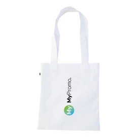 Custom shopping bag | 600D rPET | Long handles | 38x36cm | Sublimation print