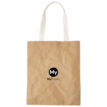 Tote bag | Kraftpapier 80g/m² & katoen/polyester mix | 32x37,5cm | Goedkoop