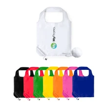 Foldable bag | Polyester | Integrated drawstring pouch | Cord stopper | Soft finish