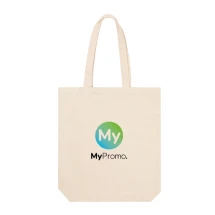 Tote bag | Canvas 270 g/m² | 38x42x9 cm | Hengsels van 70 cm | Bodem met vouw | Draagvermogen tot 10 kg
