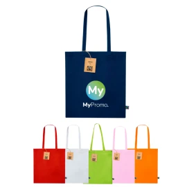 Tote bag | Cotton 180 g/m² | 70 cm handles | Stitched finish | Fairtrade certified | Load capacity up to 6 kg