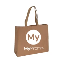 Boodschappentas | Kraftpapier & non-woven 140g/m² | 45x16x38cm | Versterkt papier