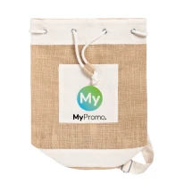 Segeltasche | Jute und Baumwolle | 23x45cm | Kordelzugverschluss