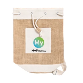 Sailor bag | Jute and cotton | 23x45cm | Drawstring closure