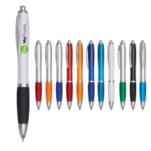 Balpen | Plastic en staal | Blauwe inkt | Drukmechanisme