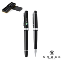 Set Cross ball pen and roller | Metal | Black ink | Metallic finish