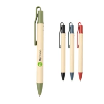 Stylo bille | Papier de canne à sucre et ABS recyclé | Encre bleue