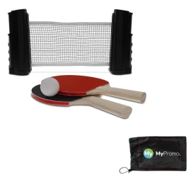 Table tennis set | ABS & PET | Incl. 2 bats & 2 balls | With carry bag