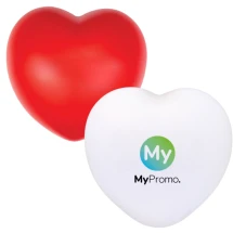 Stress ball | PU foam | 6,7x7,1xØ5,3cm | Heart-shaped | Full-colour print