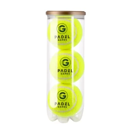 Tube padel balls | Transparent tube | ø 7.5 cm | Made in Europe
