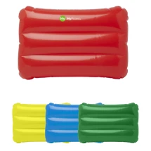 Opblaasbaar strandkussen | PVC | 56x36,5x20,5cm | Felle kleuren