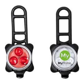 Bicycle light set | Plastic | USB rechargeable battery | Incl. cable