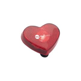 Safety light | PVC | 5,7 x 4,6 x 1,7 cm | Heart-shaped