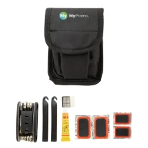 Fahrradreparaturset | Edelstahl & Kunststoff | Multifunktionswerkzeug mit 15 Funktionen | Mit Etui