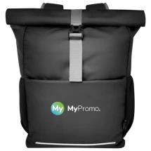 Roll-top bike bag | Recycled polyester | 20L | With 15" laptop compartment | Water resistant