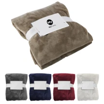 Decke | Fleece 280 gr/m² | 120 x 150 cm | Weißes Band & Karton