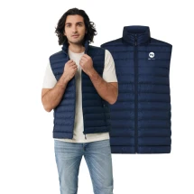 Chaleco acolchado Iqoniq | Poliéster reciclado | Para hombres | Bolsillos con cremallera | Sostenible