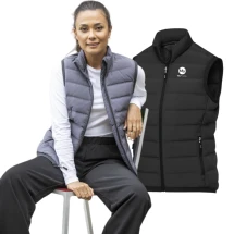 Doudoune sans manche isolée pour femme | 100% polyester | 2 poches frontales