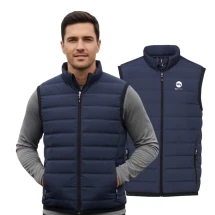 Doudoune sans manche isolée pour homme | 100% polyester | 2 poches frontales