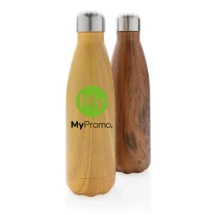 Thermo bottle | Stainless steel & wood | 500ml | BPA free